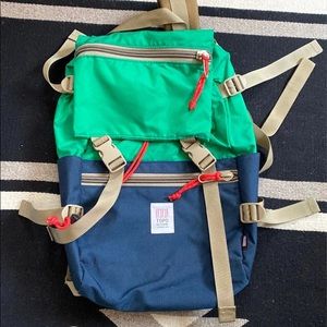Topo Designs Green and Blue Backpack